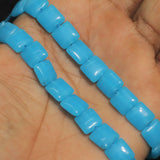 1 String 10mm Glass Square Beads