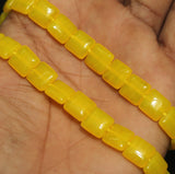 1 String 10mm Glass Square Beads