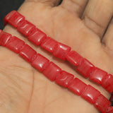 1 String 10mm Glass Square Beads