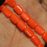 1 String 15X10mm Glass Rectangle Beads