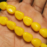 1 String 16X12mm Glass Tumble Beads