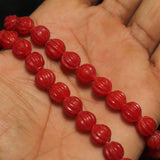 1 string 10mm Kharbooja Glass Beads