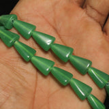 1 String 15X11mm  Glass Tikona Beads