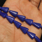 1 String 15X11mm  Glass Tikona Beads