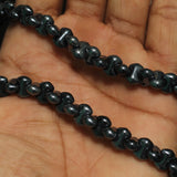 1 String 9X5mm Luster glass Bamboo beads