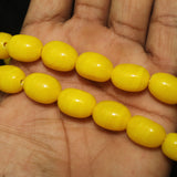 1 String 16X12mm Glass Oval Beads