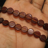 1 String Fire Polish Disc Beads  10mm