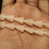 1 String 15X11mm  Glass Tikona Beads