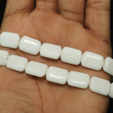 1 String 15X10mm Glass Rectangle Beads