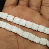 1 String 10mm Glass Square Beads