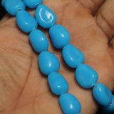 1 String 16X12mm Glass Tumble Beads