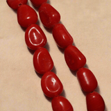 1 String 16X12mm Glass Tumble Beads