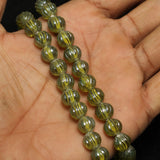 1 string 10mm Kharbooja Glass Beads