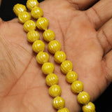 1 string 10mm Kharbooja Glass Beads