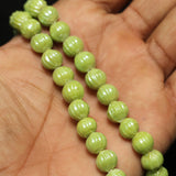 1 string 10mm Kharbooja Glass Beads