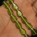 1 Strings 16X11mm Glass Drop Beads Trans