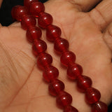 1 String Glass Drop Beads 10 mm