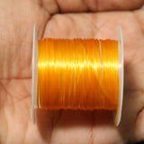 40 Mtr, 0.5mm Colored Flat Elastic Thread Neon