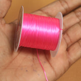 40 Mtr, 0.5mm Colored Flat Elastic Thread Neon