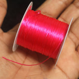 40 Mtr, 0.5mm Colored Flat Elastic Thread Neon