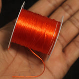 40 Mtr, 0.5mm Colored Flat Elastic Thread Neon