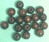 Wooden Round Beads Brown