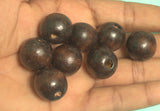 Wooden Round Beads Brown