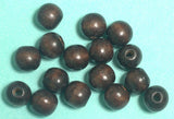 Wooden Round Beads Brown