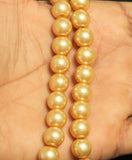 10mm Glass Pearl Round Beads