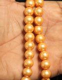 10mm Glass Pearl Round Beads