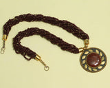 Seed Beads Necklace With Tibetan Pendant