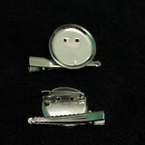 Blank Tray Fitting Base Alligator Clips With Brooch Pin