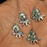 20 Pcs German Silver Charms, Size 21x14mm