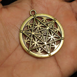 2 Pcs German Silver Golden Pendants 45x40 mm