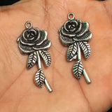 2 Pcs, 1.5 Inches German Silver Pendants