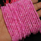 1 String Zed Cut Tyre Beads 3x4mm