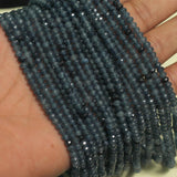 1 String Zed Cut Tyre Beads 3x4mm