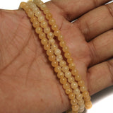 1 String Semiprecious Round Beads Trans 4 mm