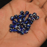 5-6mm Glass Evil Eye Beads Blue