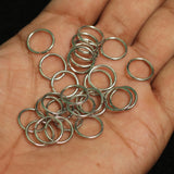 12mm, Brass Jump Rings Silver