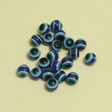 6mm/8mm Blue Evil Eye Beads