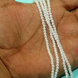 1 String, Acrylic Japanese Pearls Beads White