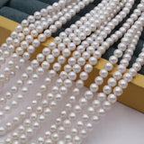 1 String, Acrylic Japanese Pearls Beads White