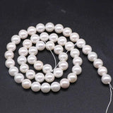 1 String, Acrylic Japanese Pearls Beads White