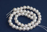 1 String, Acrylic Japanese Pearls Beads White