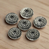 50 Pcs German Silver Beads Caps 13mm