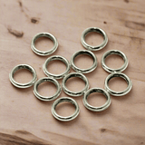 100 Pcs German Silver Donut Ring 8mm