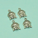 10 Pcs,22mm German Silver Buddha Charms