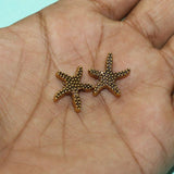 20 Pcs, 11mm German Silver Star Beads Golden