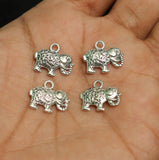 13x16mm German Silver Elephant Charms